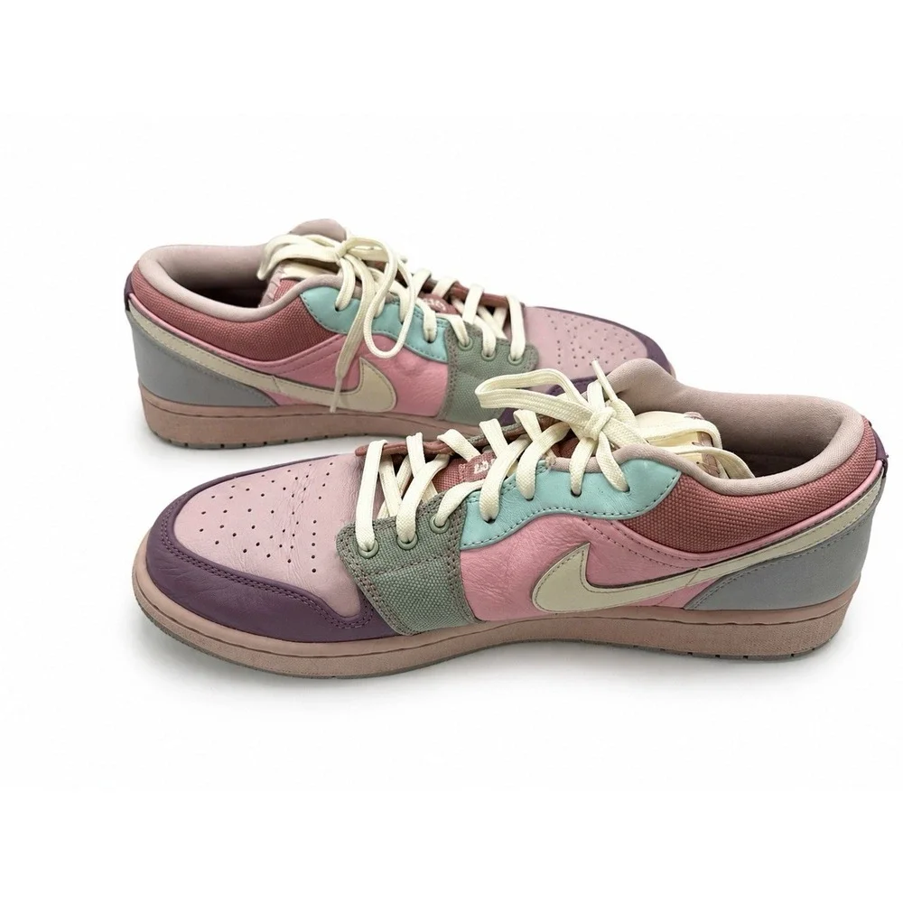 Jordan 1 Low SE Easter Pastel DJ5196-615 Mens Size 12 Multicolor Missing Insoles